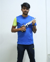 Akshaykumar Rajendra Mulik  Event: 10 Meter Air Pistol 