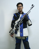 Yash Narendra Parmale  Event: 10 Meter Peep Sight Air Rifle 